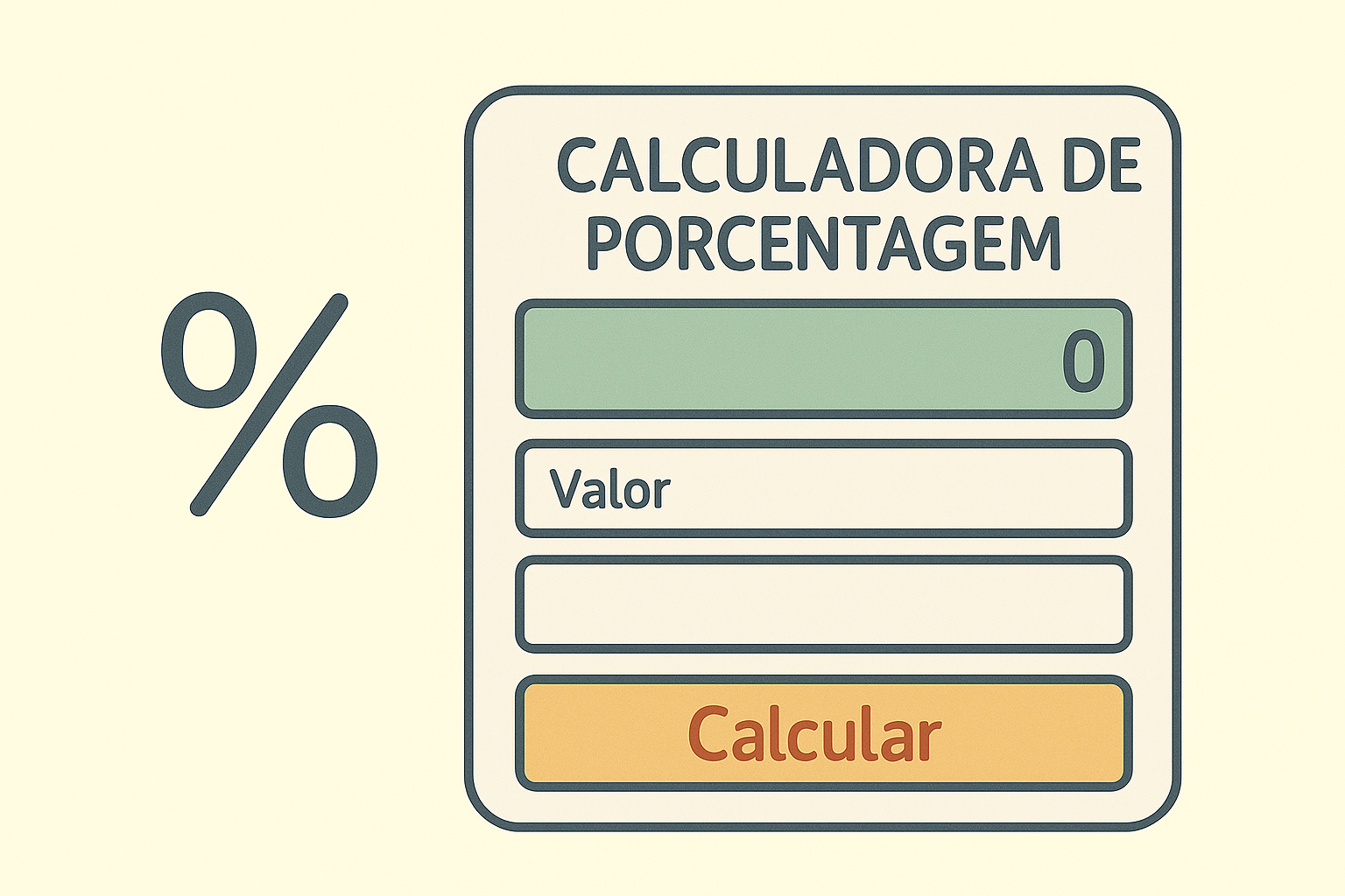 calculadora de porcentagens
